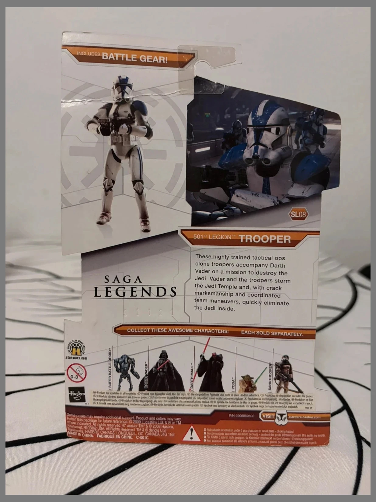 Star Wars Legacy Collection Saga Legends 501st Legion Trooper Hasbro SL08 3.75″ MOC – photo 2